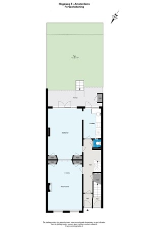 Floorplan - Hogeweg 8H, 1098 CB Amsterdam